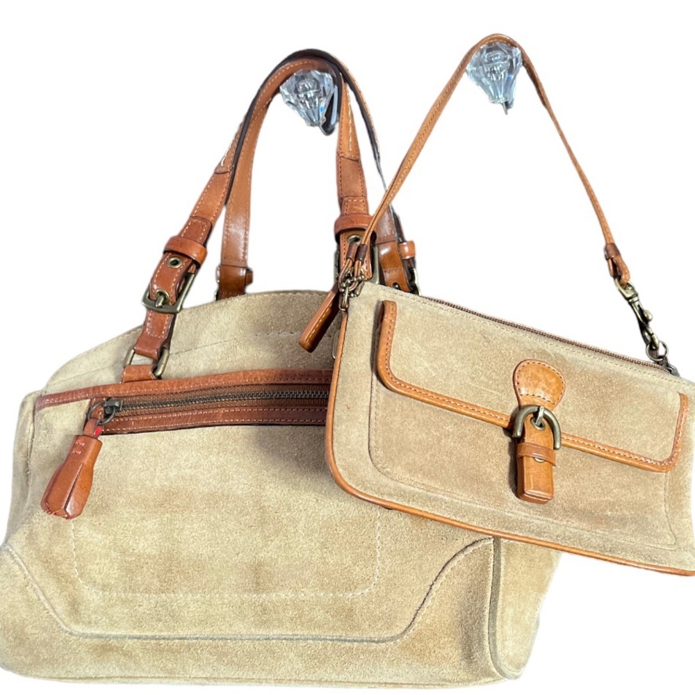 2piece COACH Suede Purse Set